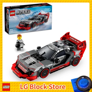 LEGO Speed Champions Audi S1 e-tron Quattro Race Car Toy Vehicle, Buildable Audi Toy Car Model for Kids, Red Toy Car 76921