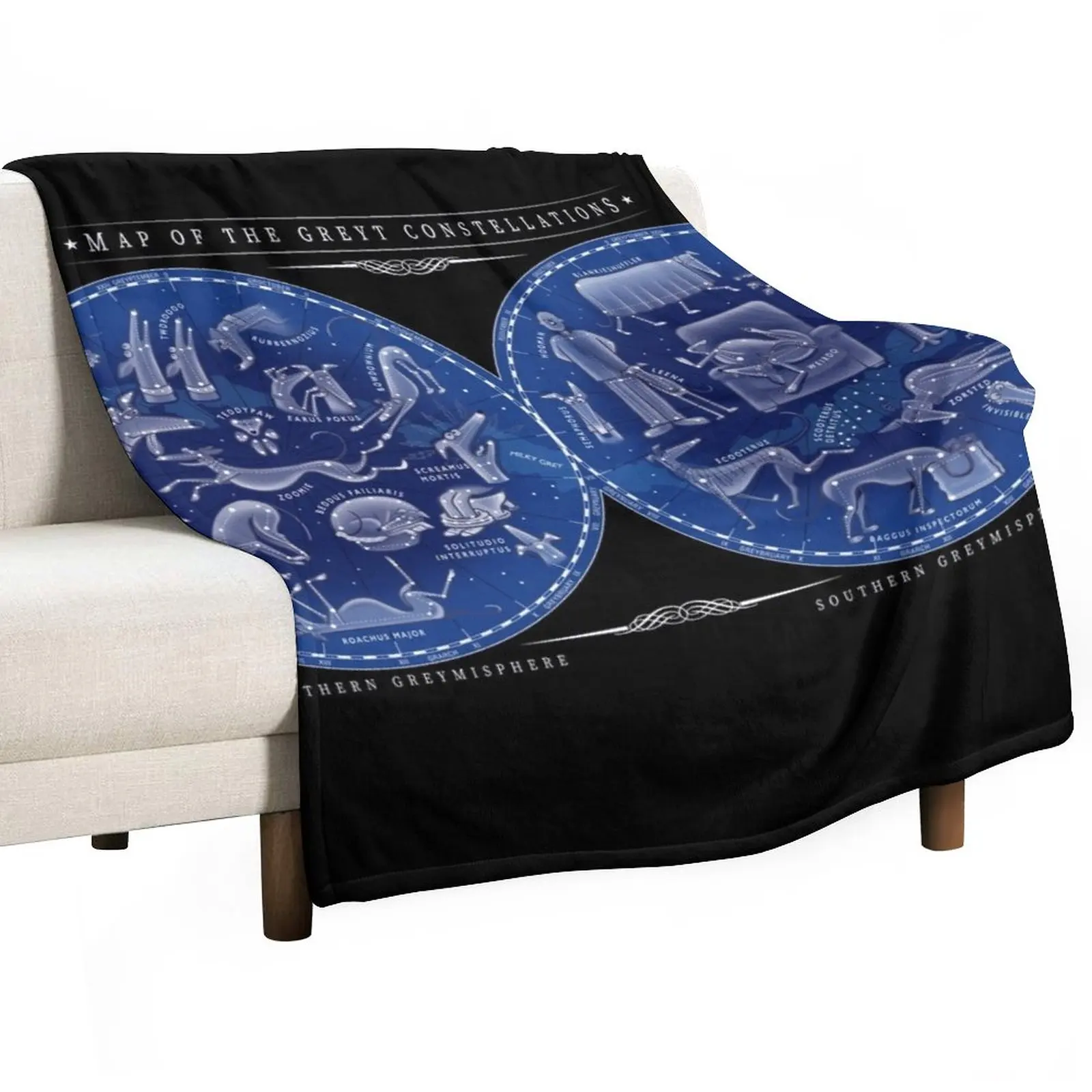 

Map of the Greyt Constellations Throw Blanket Large Blanket Extra Large Throw Blanket Blankets Sofas Of Decoration