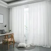1PC Japanese Lace Gauze Wheat Hollowed Out Curtains for Living Room 1