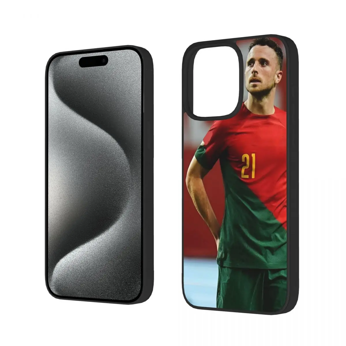 iPhone 15 Pro TPU 충격 방지 휴대폰 커버용 Diogo Jota 축구 축구 휴대폰 케이스