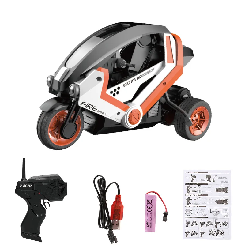 RC Motorcycle 1:8 Scale 2.4GHz 3 Wheels Off-Road  Vehicle ATV With LED Headlights Remote Control Drift Car motos Toys Kids Gift 6