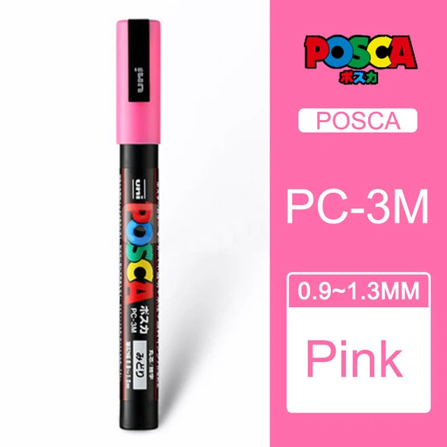 Uni-Ball Posca PC-3M Marker – Feine Rundspitze 0,9–1,3 Mm, Farbe Beige, 12er Pack