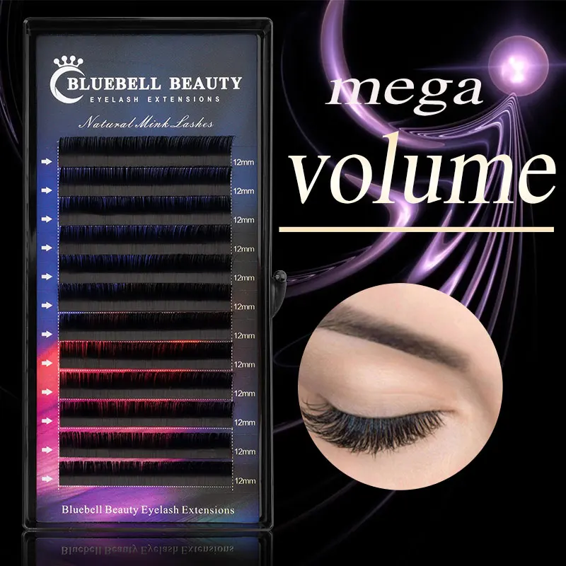 Bluebell Beauty 0.05-0.15mm C/D Curl Mink Eyelash Extension Thin and Soft Material Individual Eyelashes Premium Fake Lashes