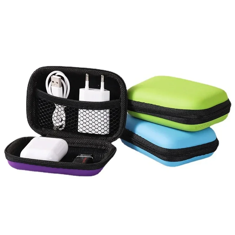 

Headphone Storage Case Travel Zipper with Cable Storage Case Mini Bluetooth Headphone Case bathroom organizer