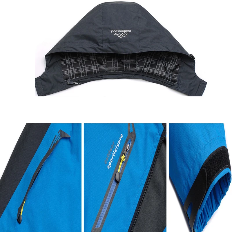 Maxulla Spring Men's Lightweight Jacket Casual Mesh Lined Waterproof Raincoats Male Climbing Windbreaker Fishing Hiking Jackets 5