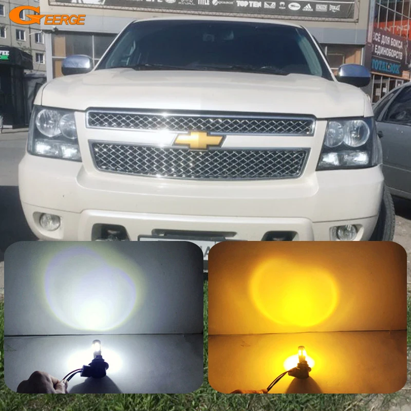 2x 3157 LED Turn Signal Lights DRL Switchback For Chevy Silverado 1500 1999-2013 - Foto 9