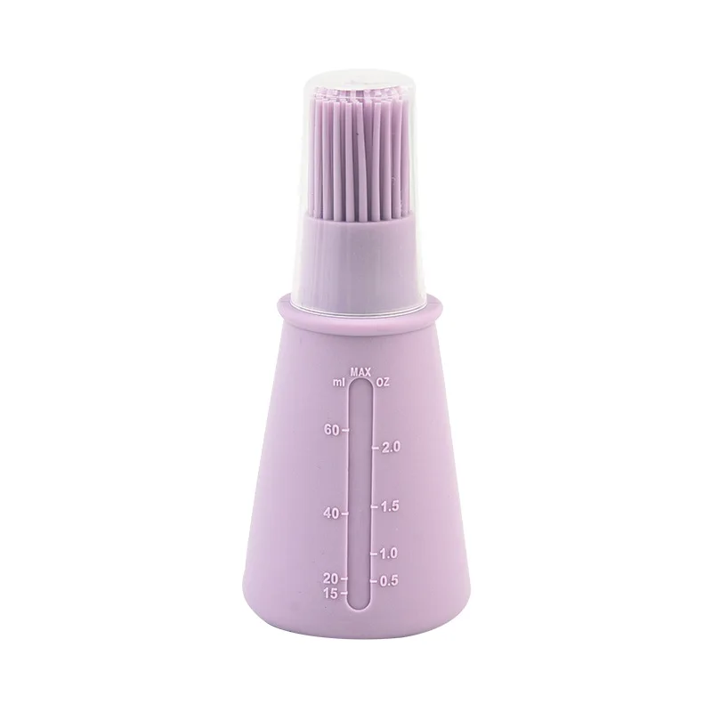 Silicone grease bottle brush with lid barbecue brush Sauce butter Kitchen tools