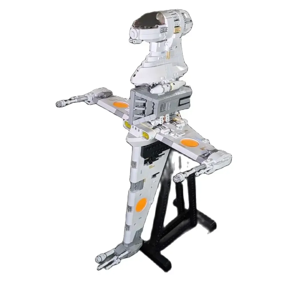 B-Wing Fighterstar Modello X-Wing Fighter Scala Minifig Astronave Intercepter Fighter Building Blocks Set Con Espositore
