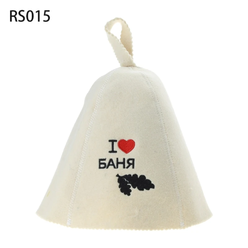 Wool Felt Anti-Heat Sauna Hat for Bath House Protection