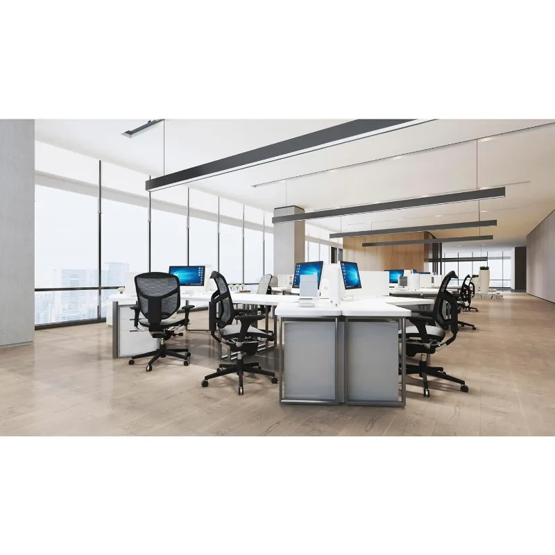 WorkPro® Quantum 9000 Series Ergonomic Mid-Back Mesh/Mesh Chair, Black 2