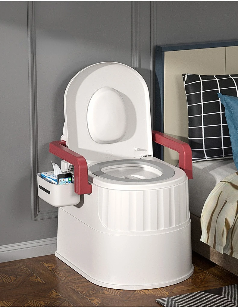 Portable Toilet Toilet for The Elderly and Pregnant Women Household for The Elderly Basin Mobile Camping Wc