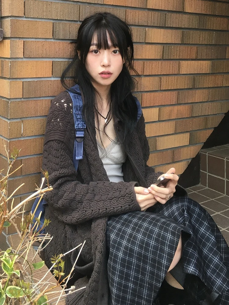 Nibber Basics Sweater Women Casuals Long Sleeve Button Pocket Elastic Streewear Daily Classic Simple Autumn Trend Cardigan