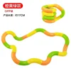 Rainbow Circle Rope Twist Fidget Toys Autism Therapy Kids Adults Stress Anxiety ADHD Decompression Multicolored Rainbow Circle 6