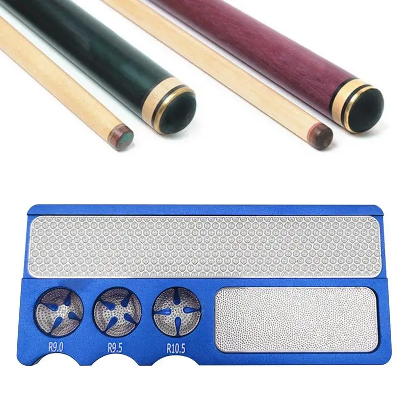 

Portable Billiard Pool Stick Tip Sander Aluminum Alloy Pool Cue Tip Shaper Billiard Accessory Cue Tip Repair Tool for Billiard