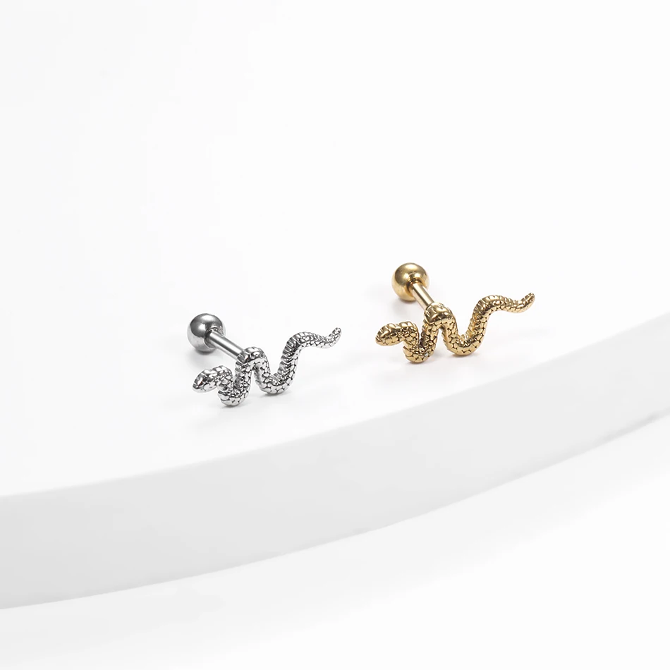 16G Piercing Orecchini in acciaio chirurgico Serpente Labret Pircing Punk Trago Helix Gioielli Conch Lobe Pircing Gioielli per il corpo per le donne  36