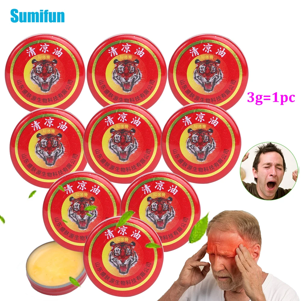 

3/5/7/10/15/20/30Pcs Tiger Balm Cooling Oil Mint Cream Mosquito Bites Anti-Itch Ointment Headache Dizziness Body Fatigue Plaster