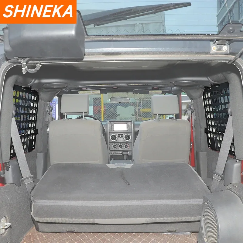 Car Trunk Rear Window Extension Luggage Racks Storage Shelf With Cup Holder Accessories For Jeep Wrangler JK 2-Door 2007-2010