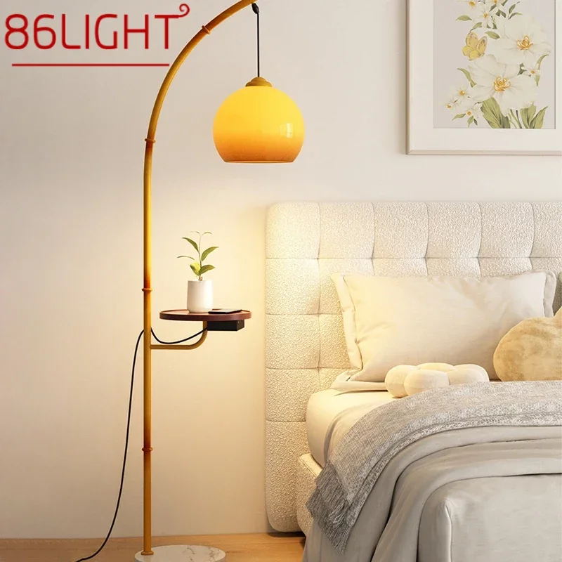 

86LIGHT Nordic Floor Lamp Modern Family Iiving Room Bedroom Homestay Creativity LED Decorative Standing Light