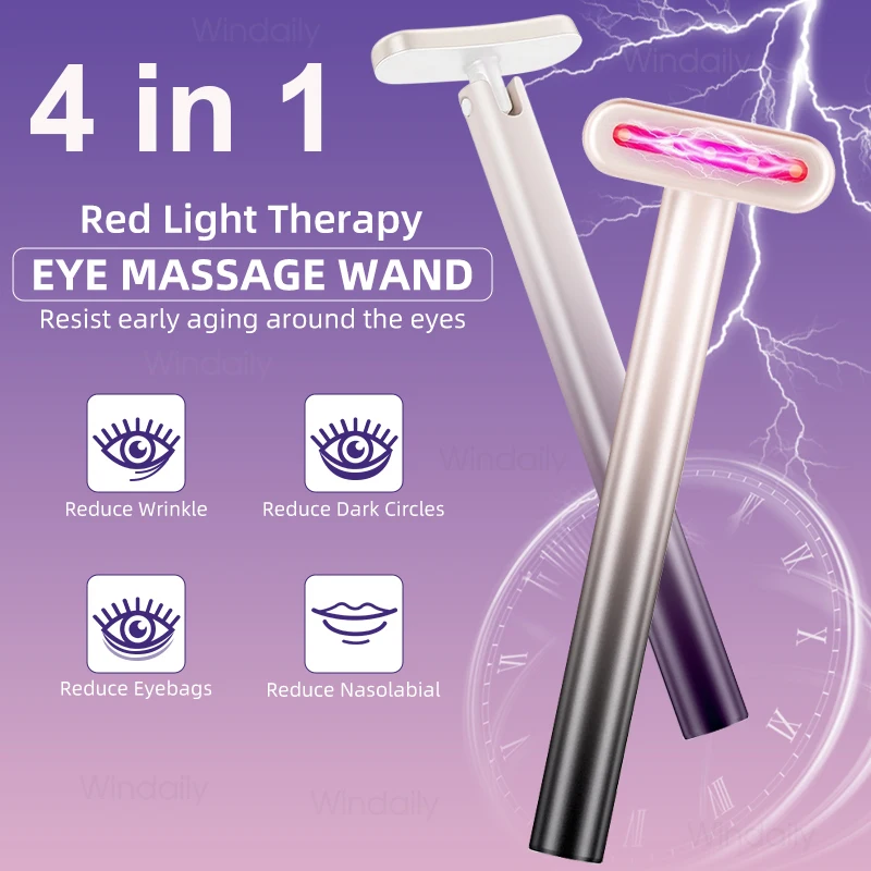 4-in-1-Gesichtsstab, EMS-Mikrostrom-Vibration, warmes rotes Licht, Gesichtsstraffung, Gerät zur Hautstraffung, Hals und Auge_voghion.com