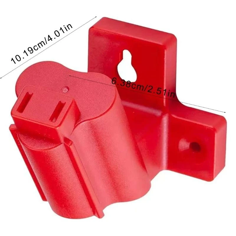 L1EE 4/8Pcs Tool Holder with Angled Designs Wall Mount Electric Battery Tool Rack for Easy Installation and Space Saving