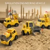WizKidz 5-in-1 Construction Truck Toy for Kids 3+ Years Old Friction Power Vehicle Set Carrier Transport Trucks for Boys & Girls 3