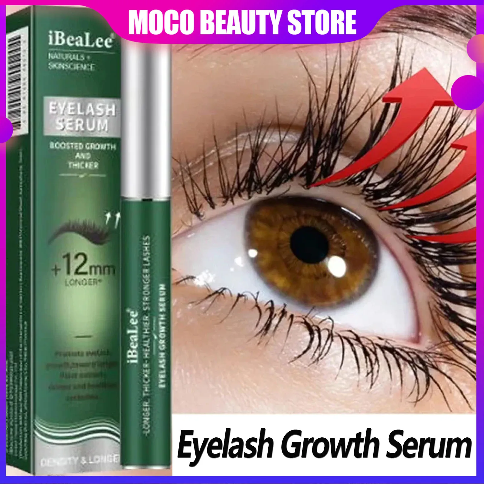 

7 Days Natural Eyelash Growth Serum Fast Eyelashes Enhancer Longer Thicker Fuller Lashes Eyebrows Lift Eye Care Products Makeup