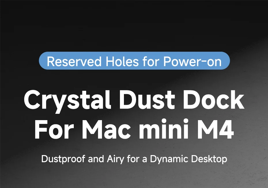 Transparent Dust-proof Stand for Mac mini M4/M4 Pro Hagibis
