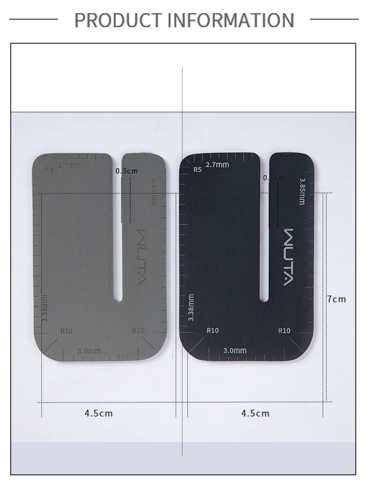 WUTA Leder Punch Aid Ziehen Bord Diamant Meißel Stechen Eisen Hilfe Mate Hilfs Werkzeug DIY Leder Handwerk Presse Hacken Werkzeuge – Detail 7