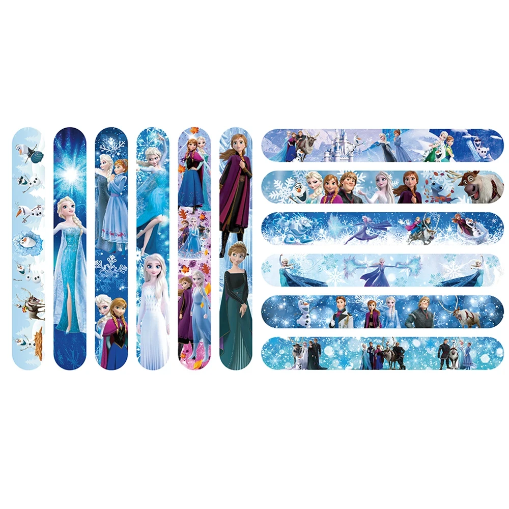 Slap Bracelets 10/20/30Pcs Frozen Snap Bracelets Pinata Toy Loot/Party Bag Fillers Anna Elsa Slap Bracelets For Kids Girl Favors Birthday Party