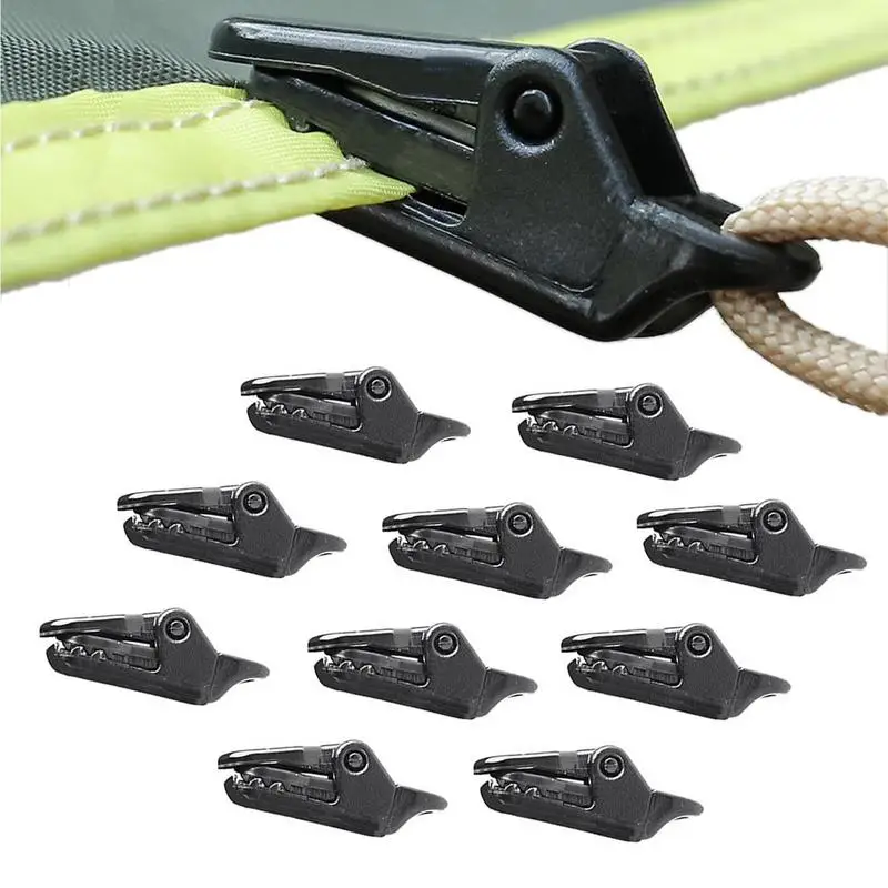 

1/10PCS Tarpaulin Clip Tent Canopy Clip Buckle Outdoor Wind Rope Clamps Reusable Awning Mountaineering Camping Accessories