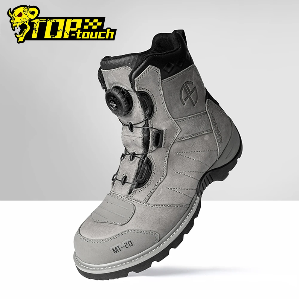 ManBreathableBotasRacingMotorboatsShoesWearMotorcycleShoeProtector4SeasonsMotocross