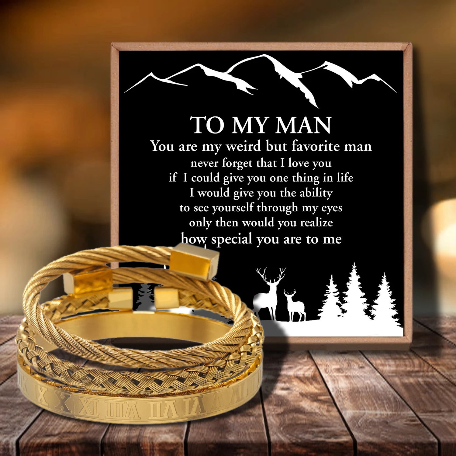 К моему мужчине 3 шт./компл. Королевский Римский браслет Шестигранная головка для