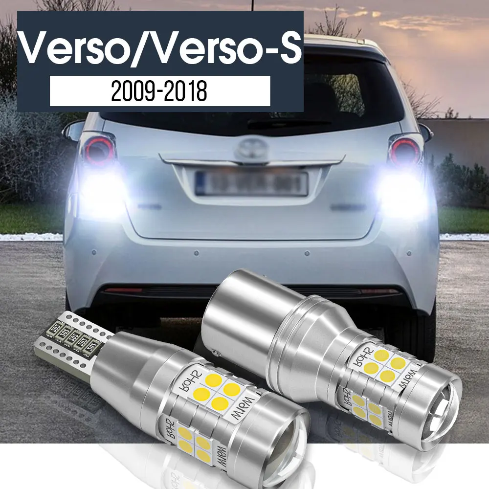

2x LED Backup Light Reverse Lamp Blub Canbus Accessories For Toyota Verso Verso-S 2009-2018 2011 2012 2013 2014 2015 2016 2017