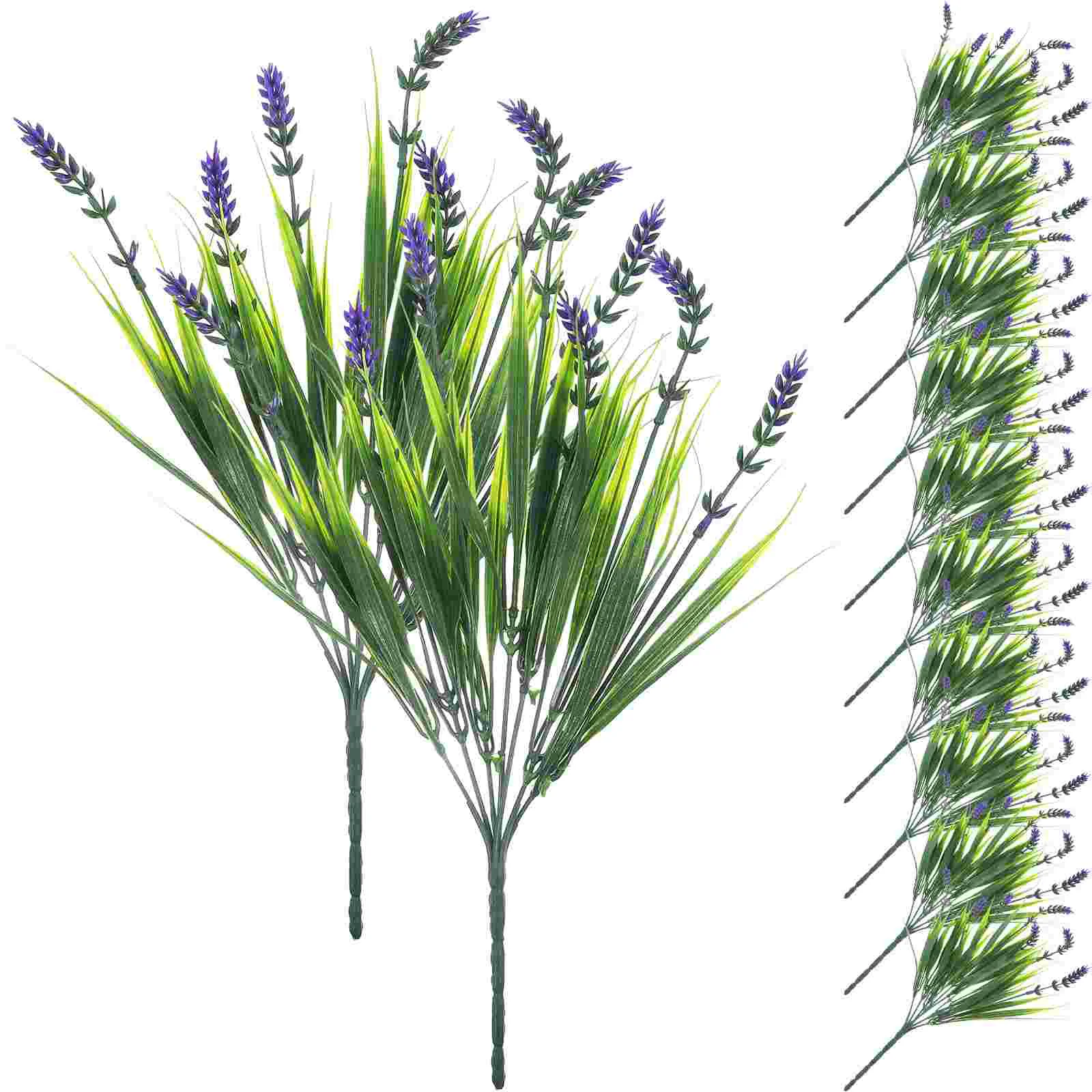 

12 Pcs Artificial Lavender DIY Flower Arrangement Decor Simulated Decorations for Holiday Fake Lavenders Flowers Picks