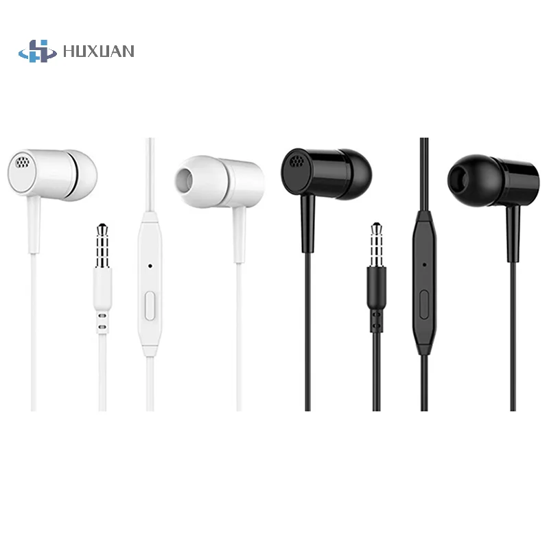 1pc Headset Optional 3.5mm Earbuds High Quality In-ear For Phone Computer Headphone With Mic Earbuds In-ear Wired Earphone