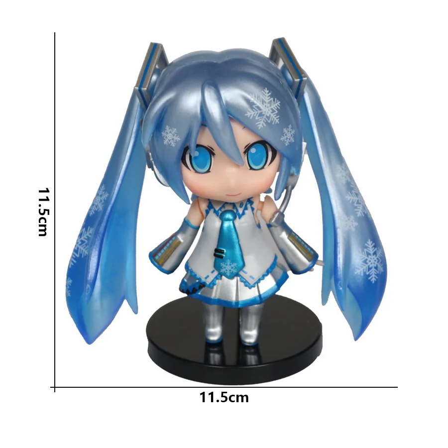 Kawaii Hatsune Miku Mini Figure Ornament - Pink and Green Desk Decoration – Perfect Gift