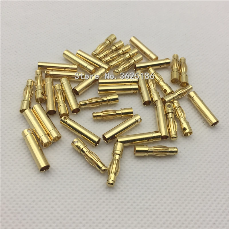 

10Pair 4mm RC Battery Gold-plated Bullet Banana Plug High Quality Male Female Bullet Banana Connector