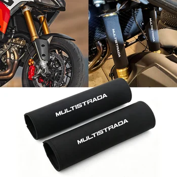 Protezione Forcella Anteriore per Ducati Multistrada V4 S V4S RS Rally, Accessori Moto, Copertura Ammortizzatore in Tessuto Elasticizzato