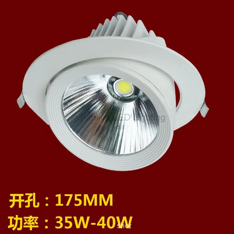 60 개/몫 10w 15w 20W 천장 통 조정 가능한 짐벌 회전 오목한 Led 통 COB Led 스포트 라이트 램프 Ac85-265V