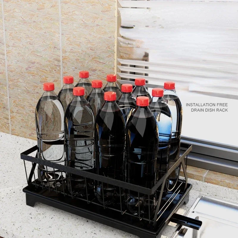 Kitchen Tableware Storage Rack Home Tableware Drain Storage Basket Floor-Standing Single-Layer Dishes Chopsticks Rack