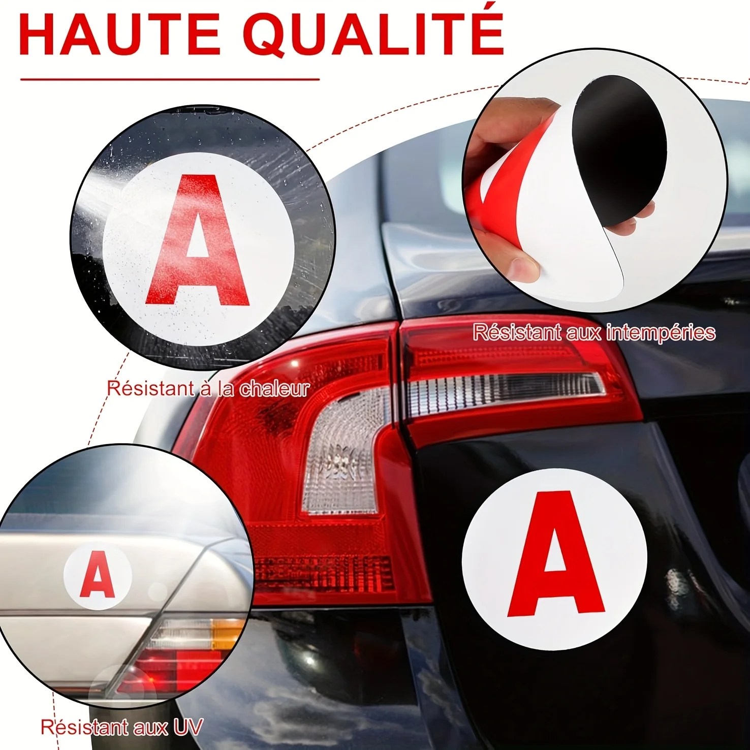 2pcs 초보자 운전자 자동차 자석 표시 스티커 자동차, 초보자 운전자를위한 자동차 자석에 대한 자기 새로운 드라이버 스티커