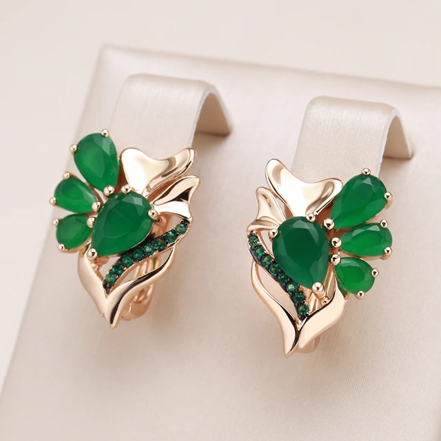 Rajshri polki earrings - Dark Green – Rohika Store