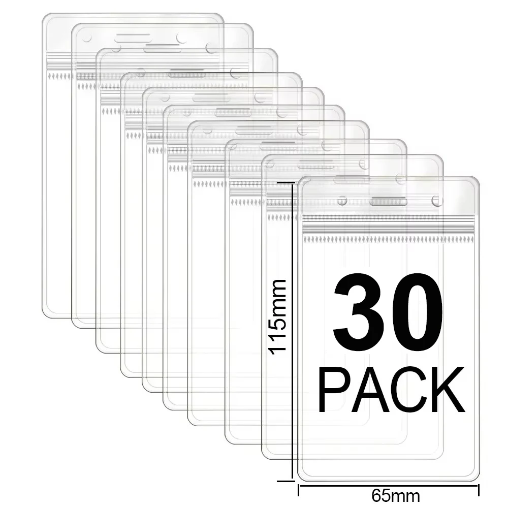 Universal Extra Thick Vertical Waterproof ID Badge and Credit Card Holder