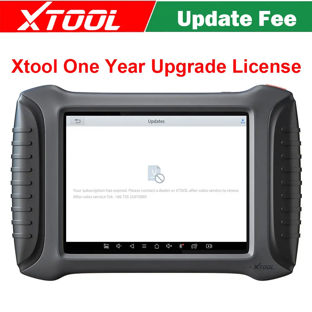 2024 Xtool Tassa Di Aggiornamento Per X100 Pad3/X100Max/Ik618 D7 D8 D9 Programmatore Di Chiavi Un Anno Di Commissione Di Aggiornamento
