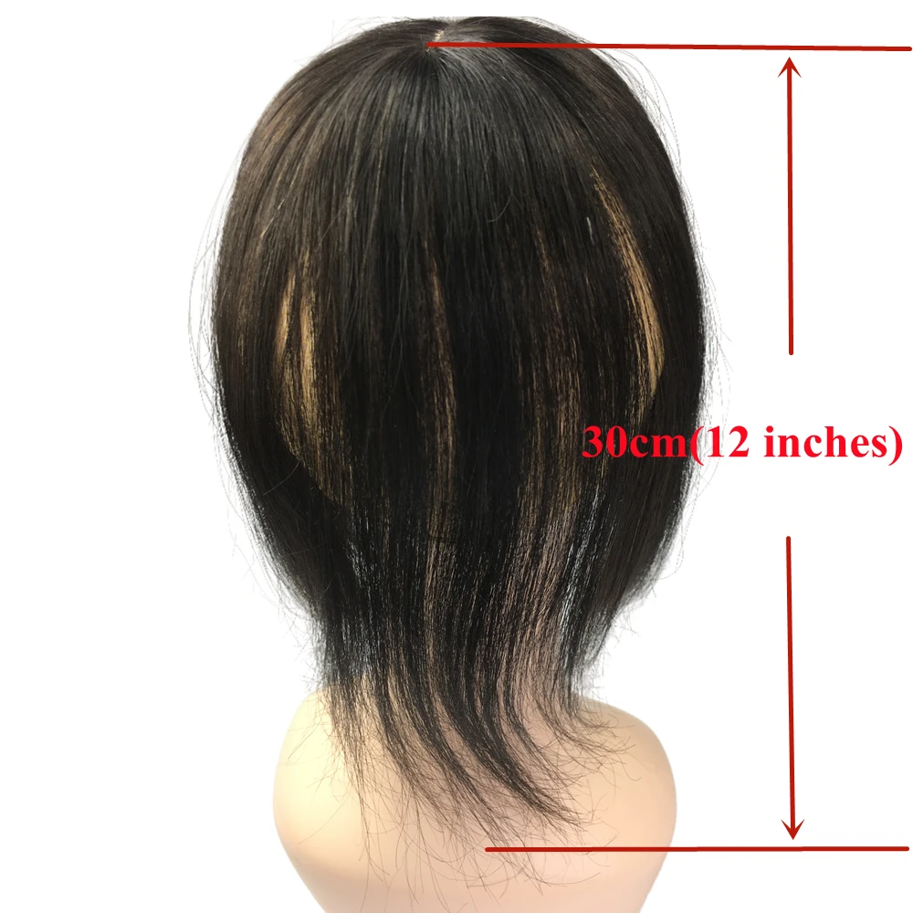 Human hair wig Human hair toppers Anemone human hair toppers clip bangs fringe hair volume Brazilian straight non-remy air bangs for loss machine