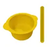 Wax Melting Bowl Easy Silicone Wax Bowl Set Non-stick Hair Removal Pot with Spatula Sticks Replacement Liner for Wax Warmer 2