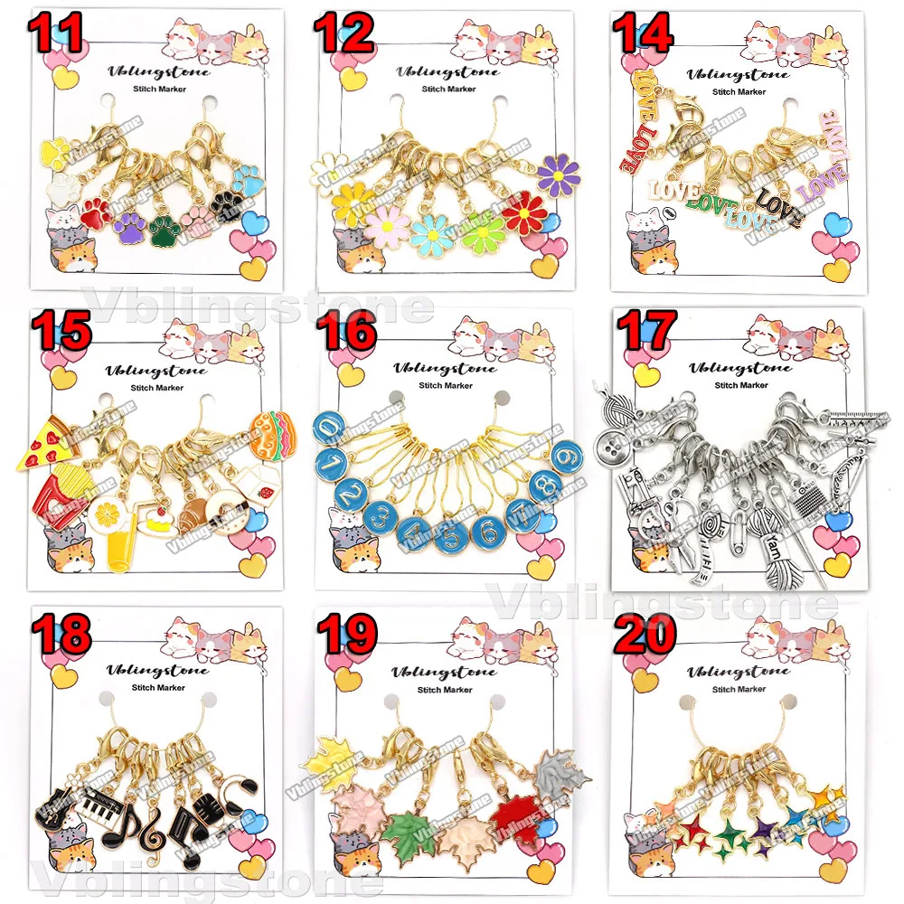Cat Stitch Marker Set 3
