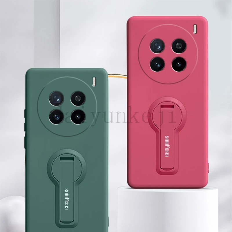Premium Silicone Shockproof Phone Case with Holder and Screen Protector