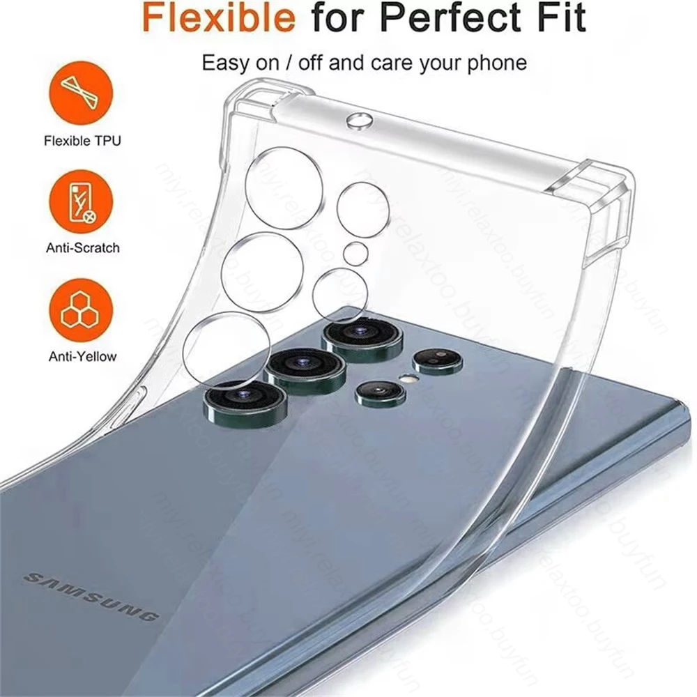 Ultra-Thin Transparent Crystal Clear Soft Phone Case Cover