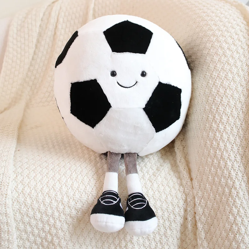 thumbnail image 1 of Funny Basketball Football Plush Toy Pendant Soft Ball Decompression Sport Doll Balls Creative Birthday Gift for Boy Indoor Decor, 1 of 5